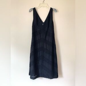 Vintage Adrianna Papéll Black Beaded & Braided Sleeveless Midi Dress | Size 10P